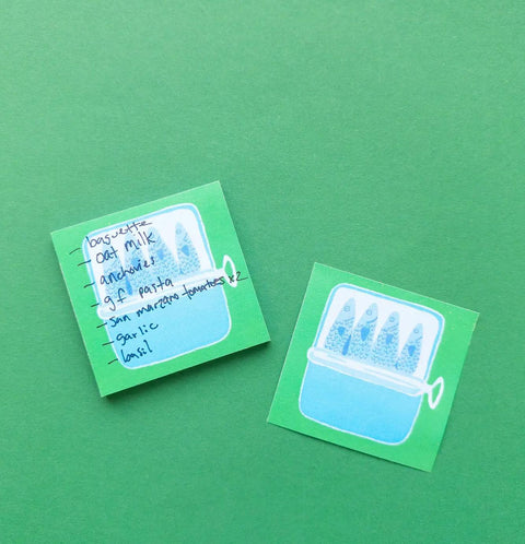 Tinned Fish Sticky Notes
