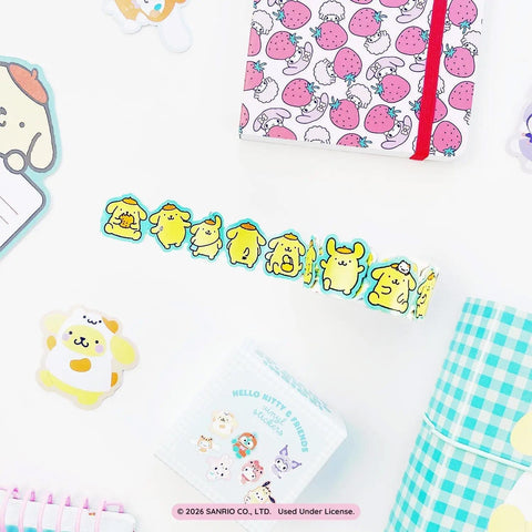 Pompompurin Lazy Daisy Washi Tape Set