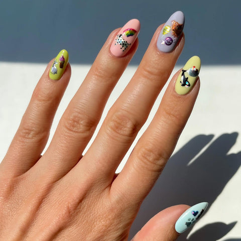 Ice Cream Social Nail Art Stickers