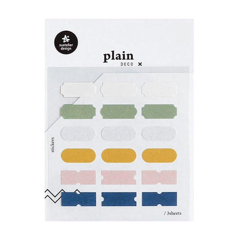 Plain.58 Label Stickers