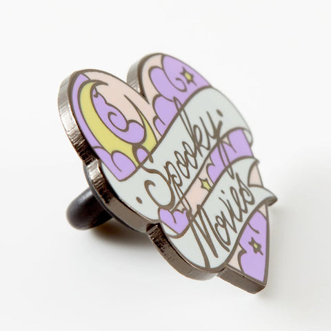 Spooky Movies Enamel Pin