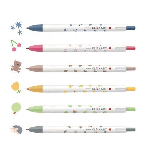 Yurukawa Festival CLiCKART Retractable Marker Pens