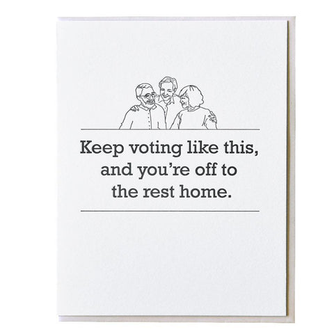 To the Rest Home Card