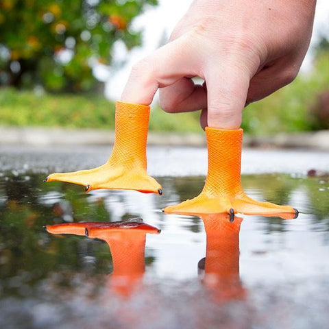 Duck Feet Finger Puppets