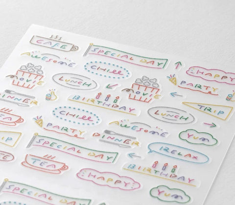 Text Anniversary Sticker Sheet