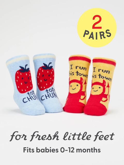 Run This Town Baby Sock Set