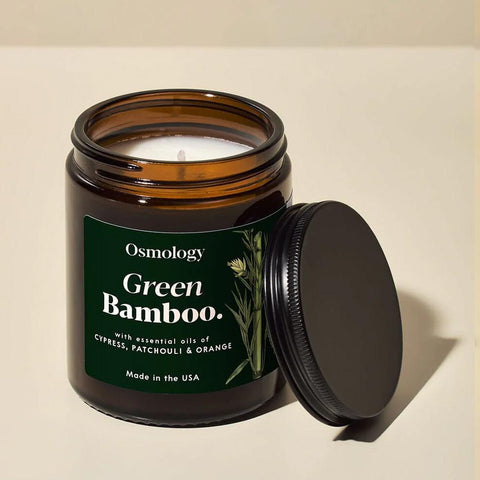 Green Bamboo Candle