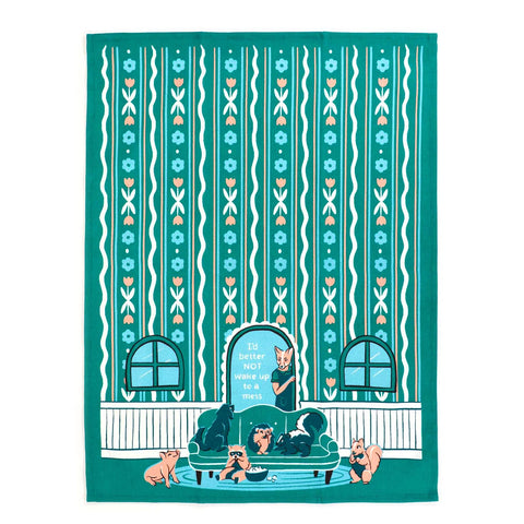 Wake Up to a Mess Dish Towel