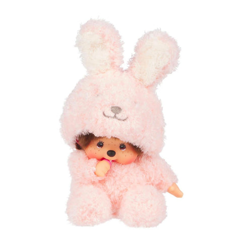 Monchhichi Fluffy Sitting Bunny Plush