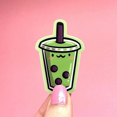 Matcha Bubble Tea Mini Sticker