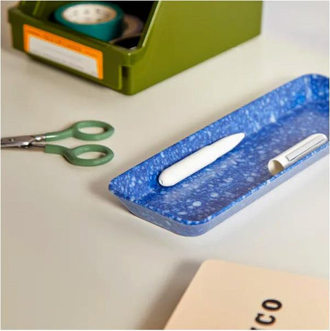 Melamine Pen Tray, Blue