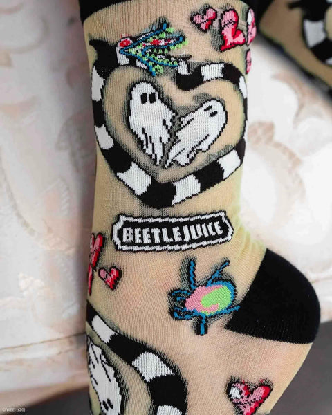 Beetlejuice Sheer Socks