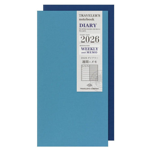TRAVELER'S notebook, Regular Size, 2026 Diary (Weekly + Memo)