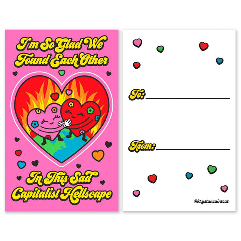 Sticker Card Valentines