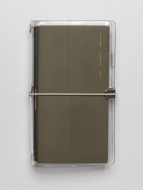 Clear Vinyl Travel Notebook Cover, A5 Slim