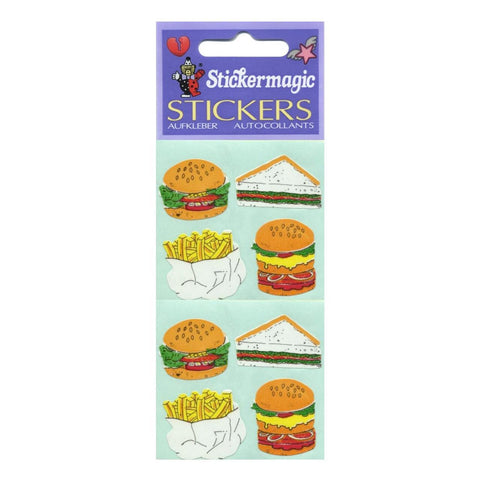 Fast Food Retro Paper Stickers