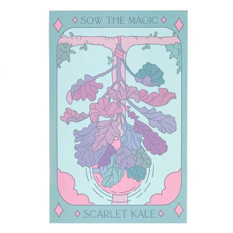 Scarlet Kale Tarot Seed Packet