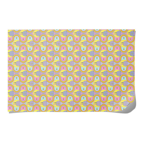 Moon + Rainbows Wrapping Paper