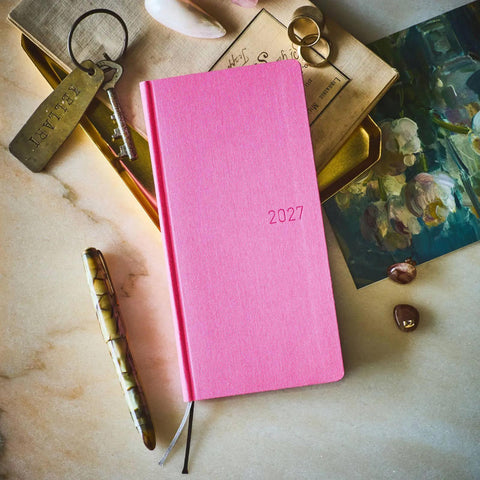 Hobonichi Techo Weeks 2027 Planner, Pink Sapphire