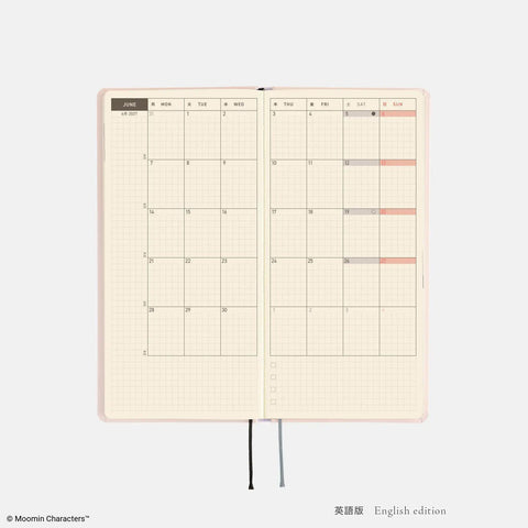 Hobonichi Techo Weeks 2027 Planner, Moomin: At the Table
