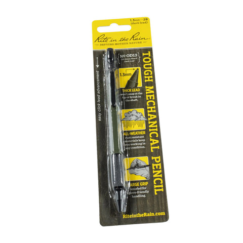 Tough Mechanical Clicker Pencil, Olive Green