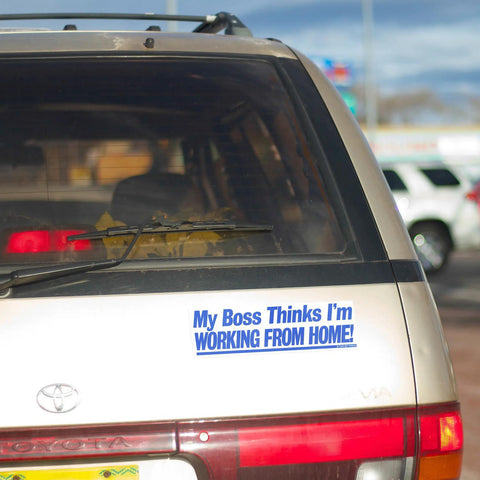 Working from Home Bumper Sticker