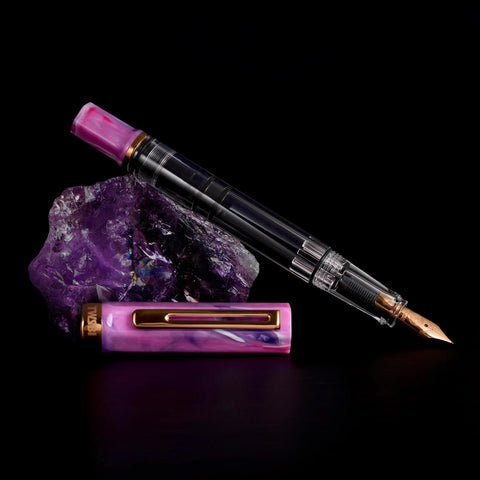 TWSBI Eco Fountain Pen, Fluorite Purple + Bronze