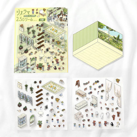 Florist Isometric Sticker Scene
