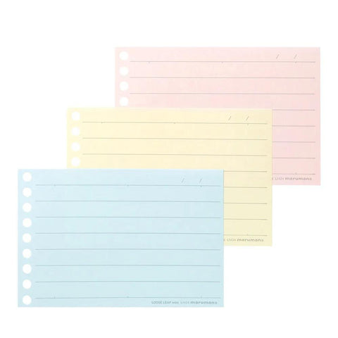 Colored 10mm Lined Mini Loose Leaf Paper