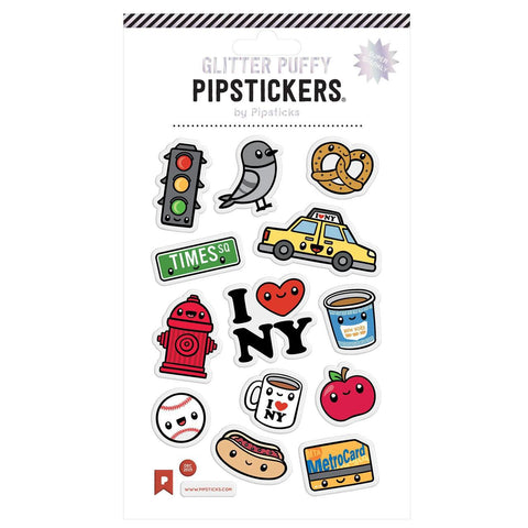 Puffy Big Apple Basics Stickers