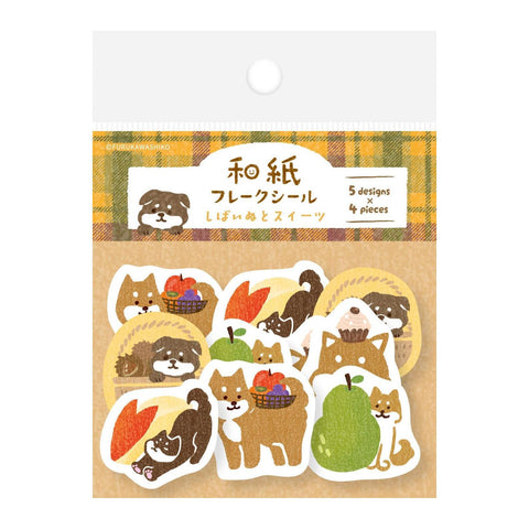 Shibas + Sweets Sticker Flakes