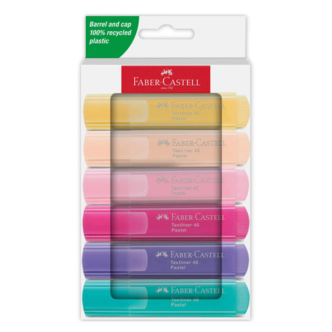 Pastel Textliner 46 Highlighters, Set of 6
