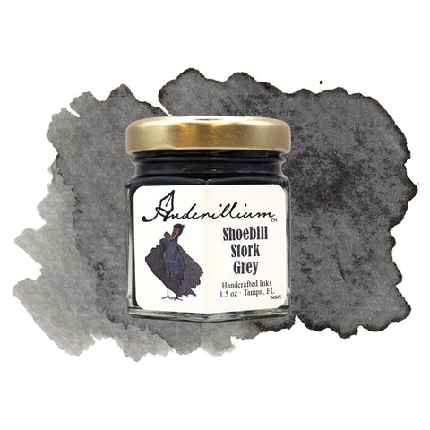 Shoebill Stork Grey Ink