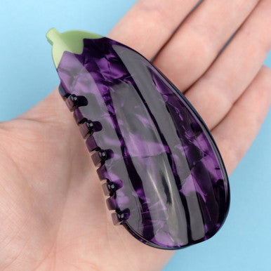 Eggplant Hair Claw