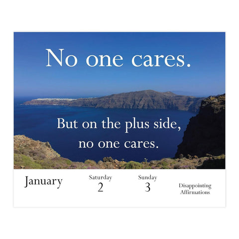 Disappointing Affirmations 2027 Daily Calendar