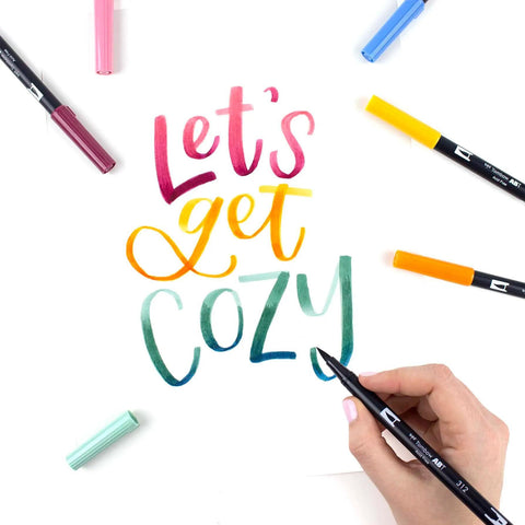 Cottage Dual Brush Pens, Set of 10