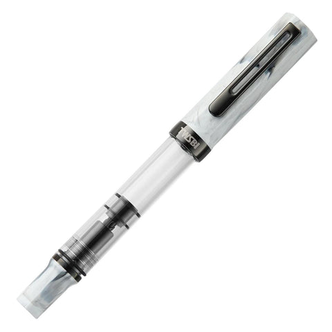 TWSBI Eco Fountain Pen, Carrara + Onyx