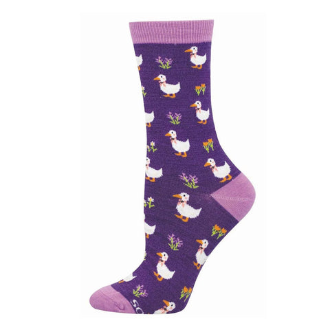 Duck, Duck, Flower Socks