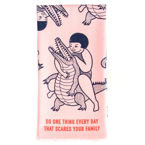 Scare Your Family Dish Towel
