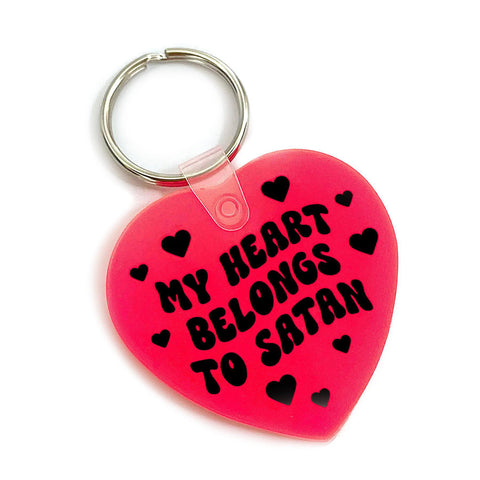 Heart Belongs to Satan Keychain