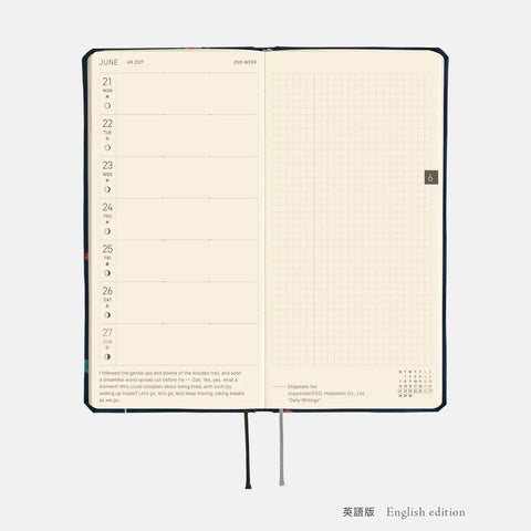 Hobonichi Techo Weeks 2027 Planner, Bow + Tie: Candy Dream