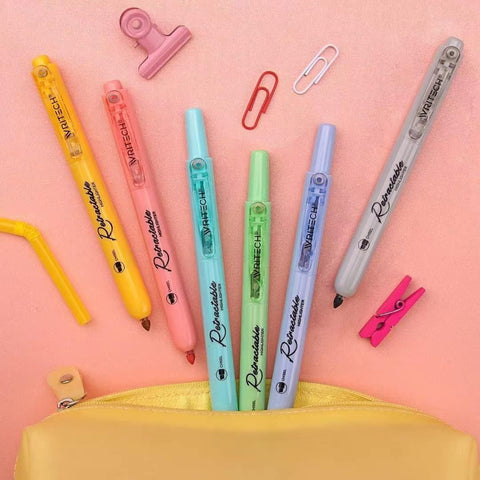 Retractable Highlighter Set, Mild