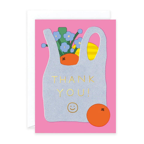 Thank You Shopping Bag Card