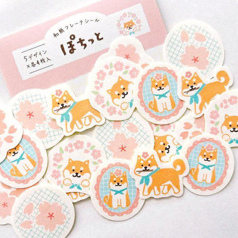 Sakura Shiba Sticker Flakes
