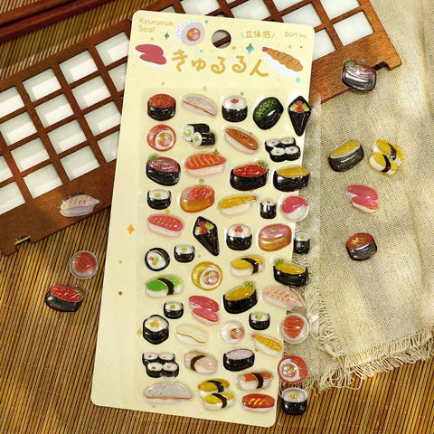 Kyururun Sushi Stickers