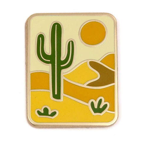 Nature Stamp Desert Enamel Pin
