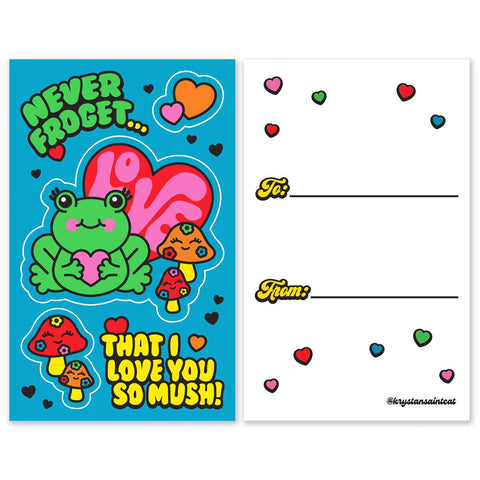 Sticker Card Valentines