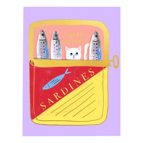 Tinned Fish Birthday Card