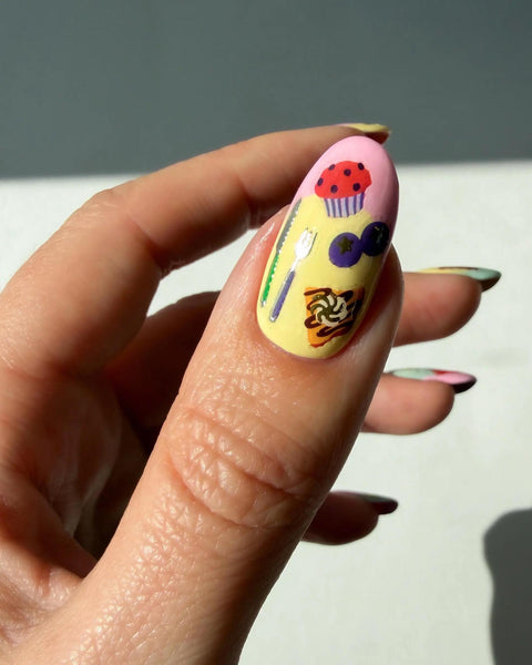 Eggs Benny Nail Art Stickers