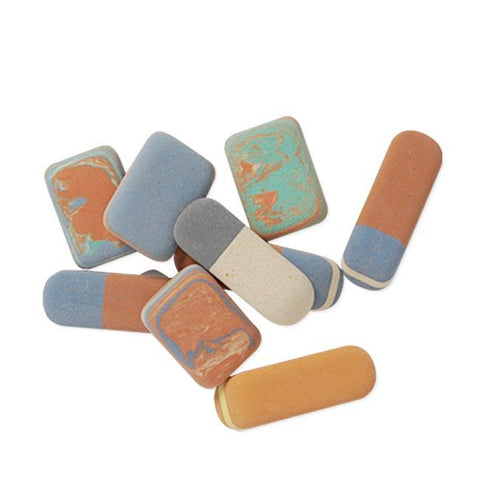 Pebble Erasers, Pack of 9